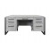 Mason Double Pedestal Desk by Martin Furniture, Concrete