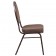 HERCULES Series Teardrop Back Stacking Banquet Chair in Brown Patterned Fabric - Copper Vein Frame