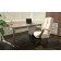 BOSS Executive Champagne Velvet Chair With Driftwood Finish Frame