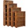 Contemporary Alder Bookcase by Aspenhome, 4 Sizes, Fruitwood