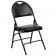 2-Pack HERCULES Series Ultra-Premium Triple Braced Black Vinyl Metal Folding Chair with Easy-Carry Handle