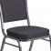 HERCULES Series Crown Back Stacking Banquet Chair in Black Patterned Fabric - Silver Vein Frame 