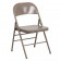 Set of 2 - TRIPLE BRACED & DOUBLE HINGED BEIGE METAL FOLDING CHAIR