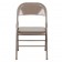 Set of 2 - TRIPLE BRACED & DOUBLE HINGED BEIGE METAL FOLDING CHAIR