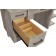 Platinum 60" Desk with Open Shelves by Aspenhome