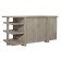 Platinum 60" Desk with Open Shelves by Aspenhome