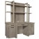 Platinum Credenza Desk and Hutch by Aspenhome