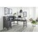Preston Pedestal Desk, Hutch and Return by Aspenhome