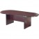 Performance Laminate 6' Conference Table W/Slab Base - Mahogany Finish