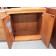 Used Oak Finish Locking Storage Cabinet