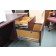 Used Mahogany Finish U-Shaped Desk