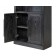 Willow Lane Bookcase with Doors by Martin, Ebony Black