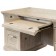 Willow Lane 68″ W Double Pedestal Desk by Martin, Natural Oak
