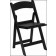 800 lb Capacity HERCULES Black Resin Folding Chair