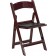 800 lb Capacity HERCULES Mahogany Resin Folding Chair
