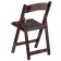 Set of 2- Hercules Folding Chair - Red Mahogany Resin – 800LB Weight Capacity - Comfortable Event Chair - Light Weight Folding Chai