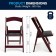 Set of 2- Hercules Folding Chair - Red Mahogany Resin – 800LB Weight Capacity - Comfortable Event Chair - Light Weight Folding Chai