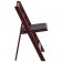 Set of 2- Hercules Folding Chair - Red Mahogany Resin – 800LB Weight Capacity - Comfortable Event Chair - Light Weight Folding Chai