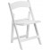 800 lb Capacity HERCULES White Resin Folding Chair