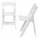 800 lb Capacity HERCULES White Resin Folding Chair