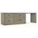 Hooker Furniture Home Office Linville Falls Desk - 96in Top-Small File-Lateral File and Leg