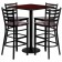 Square 30" Bar Height Table W/4 Bar Stools