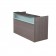 Plexiglass Reception Desk, Driftwood