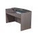 Plexiglass Reception Desk, Driftwood