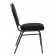 HERCULES Series Stacking Banquet Chair in Black Vinyl - Silver Vein Frame