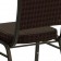 HERCULES Series Crown Back Stacking Banquet Chair in Brown Patterned Fabric - Gold Vein Frame