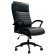 Smooth Black Leather Desk Chair by Parker House