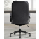 Smooth Black Leather Desk Chair by Parker House