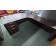 Used Walnut Finish L-Shaped Desk