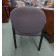 Used Black Cloth and Metal Side Chairs