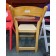 Used Wood Folding Chair with Padded Seat, Natural