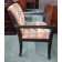 Closeout Wood and Upholstered Armchair