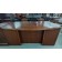 Used Bowfront Executive Desk and Credenza Set