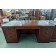 Used Bowfront Executive Desk and Credenza Set