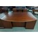 Used Bowfront Executive Desk and Credenza Set