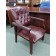 Used Burgundy Faux Leather Guest Chair