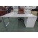 Used White L-Shape Desk