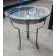Used Glass Top Side Table