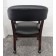 Black Faux Leather Guest Chairs with Casters