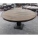 Used Wood and Metal 60" Round Conference Table