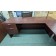 Used Mahogany Finish U-Shaped Desk