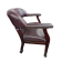Used Faux Leather Guest Chair, Burgundy