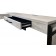 Mason Return for Open L Desk by Martin Furniture, Concrete, RETURN ONLY