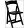 Set of 2 - HERCULES Black Wood Folding Chair