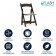 Set of 2- HERCULES Series Fruitwood Wood Folding Chair with Vinyl Padded Seat