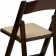 Set of 2- HERCULES Series Fruitwood Wood Folding Chair with Vinyl Padded Seat